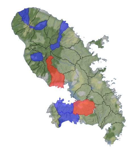 Jeu Carte de la Martinique